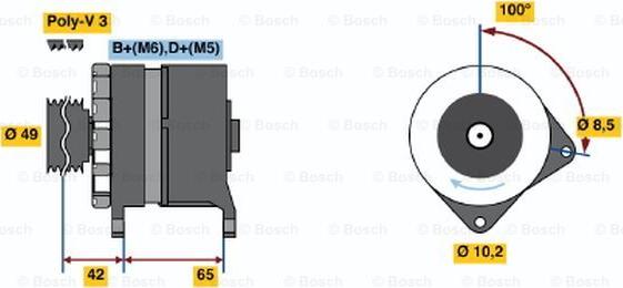 BOSCH 0 120 339 547 - Ģenerators ps1.lv