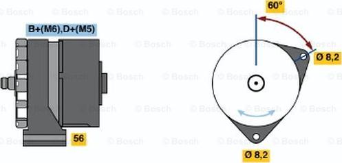 BOSCH 0 120 339 536 - Ģenerators ps1.lv