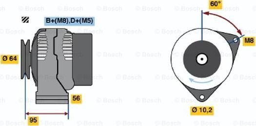 BOSCH 0 120 335 007 - Ģenerators ps1.lv