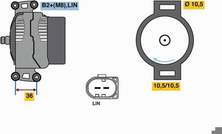 BOSCH 0 121 615 011 - Elastīga sajūga mufta ps1.lv