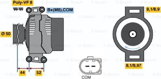 BOSCH 0 986 047 620 - Ģenerators ps1.lv