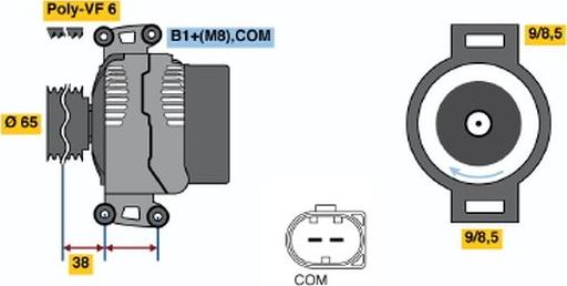 BOSCH 0 121 715 022 - Ģenerators ps1.lv