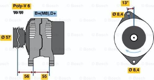 BOSCH 0 123 500 004 - Ģenerators ps1.lv