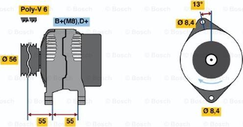 BOSCH 0 123 500 006 - Ģenerators ps1.lv