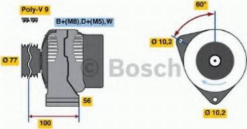 BOSCH 0 123 515 500 - Ģenerators ps1.lv