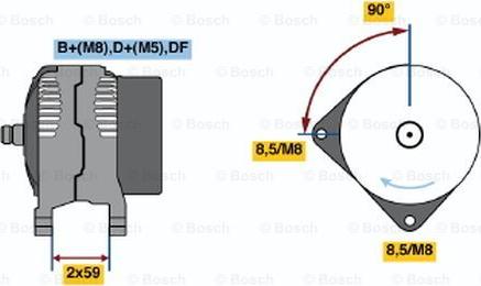 BOSCH 0 123 515 009 - Ģenerators ps1.lv