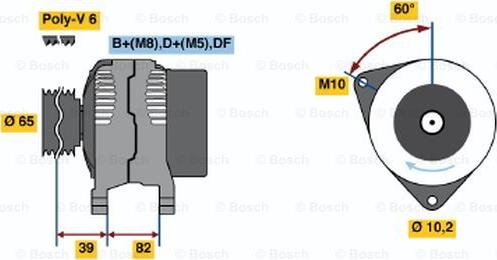 BOSCH 0 123 515 012 - Ģenerators ps1.lv