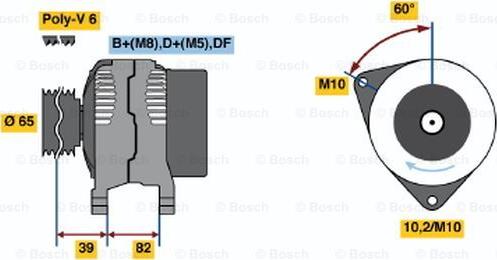 BOSCH 0 123 515 024 - Ģenerators ps1.lv