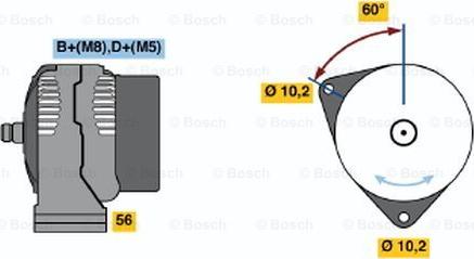 BOSCH 0 986 043 130 - Ģenerators ps1.lv