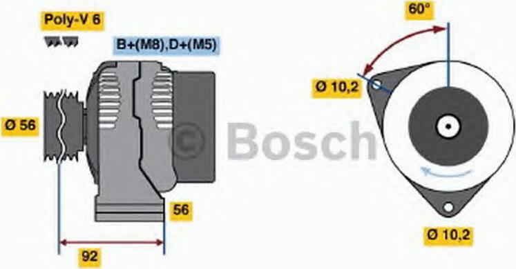 BOSCH 0 123 510 074 - Ģenerators ps1.lv