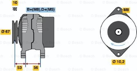 BOSCH 0 986 039 570 - Ģenerators ps1.lv