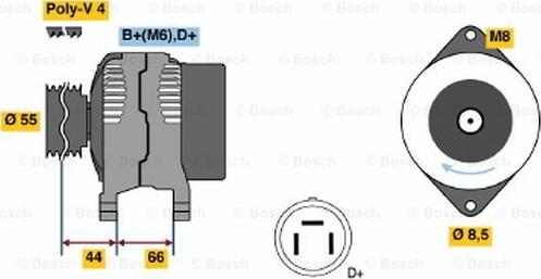 BOSCH 0 123 115 013 - Ģenerators ps1.lv