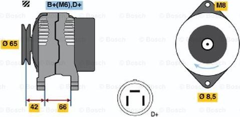 BOSCH 0 123 115 012 - Ģenerators ps1.lv