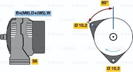 BOSCH 0 123 315 501 - Ģenerators ps1.lv