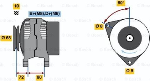 BOSCH 0 123 315 004 - Ģenerators ps1.lv