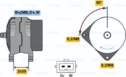 BOSCH 0 123 310 032 - Ģenerators ps1.lv