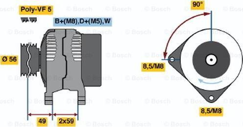 BOSCH 0 986 040 930 - Ģenerators ps1.lv