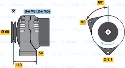 BOSCH 0 123 320 026 - Ģenerators ps1.lv