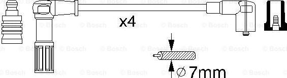 BOSCH 0 356 912 845 - Augstsprieguma vadu komplekts ps1.lv