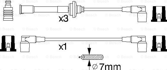 BOSCH 0 356 912 825 - Augstsprieguma vadu komplekts ps1.lv