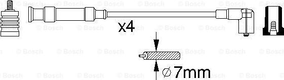 BOSCH 0 356 912 826 - Augstsprieguma vadu komplekts ps1.lv