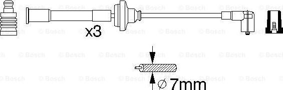 BOSCH 0 356 912 821 - Augstsprieguma vadu komplekts ps1.lv