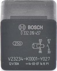 BOSCH 0 332 019 457 - Relejs, Darba strāva ps1.lv