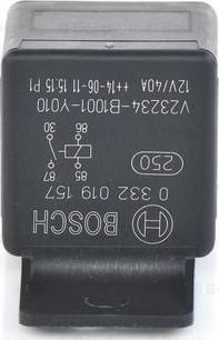 BOSCH 0 332 019 157 - Relejs, Darba strāva ps1.lv