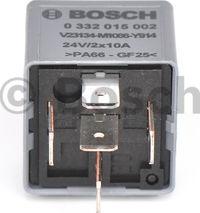 BOSCH 0 332 015 002 - Relejs, Darba strāva ps1.lv