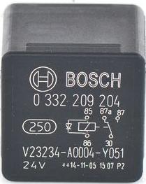 BOSCH 0 332 209 204 - Relejs, Darba strāva ps1.lv