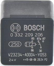 BOSCH 0 332 209 206 - Relejs, Bremžu pretbloķēšanas sistēma ps1.lv