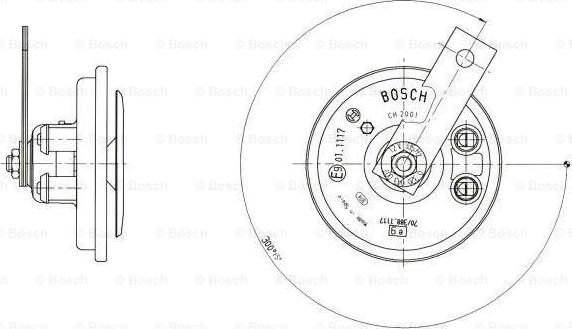 BOSCH 0 320 043 007 - Skaņas signāls ps1.lv