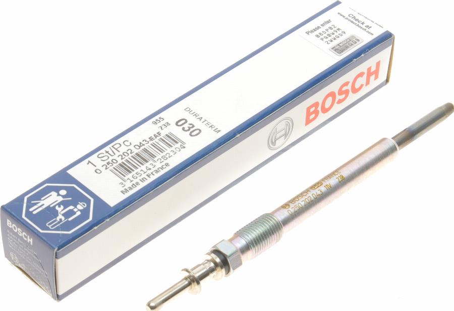 BOSCH 0 250 202 043 - Kvēlsvece ps1.lv