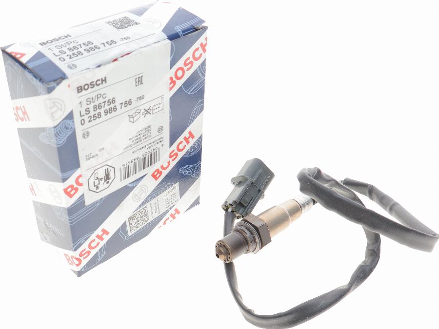 BOSCH 0 258 986 756 - Lambda zonde ps1.lv