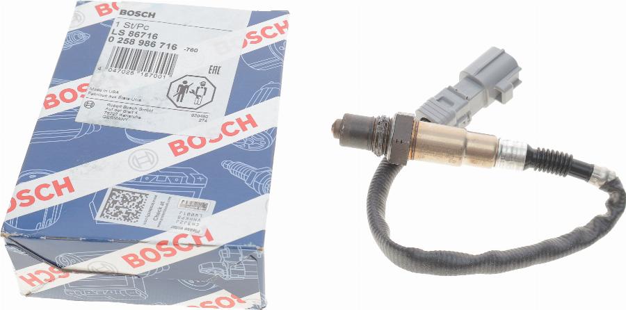 BOSCH 0 258 986 716 - Lambda zonde ps1.lv