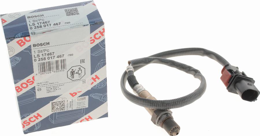 BOSCH 0 258 017 467 - Lambda zonde ps1.lv