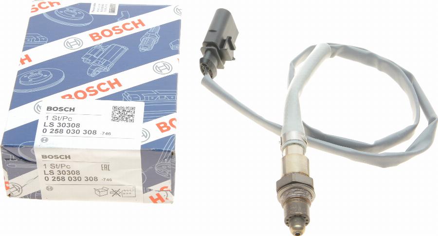 BOSCH 0 258 030 308 - Lambda zonde ps1.lv