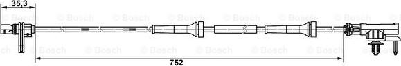 BOSCH 0 265 007 638 - Devējs, Riteņu griešanās ātrums ps1.lv