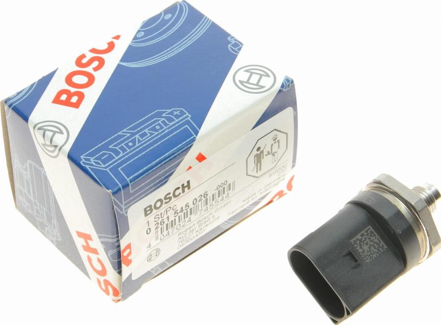 BOSCH 0 261 545 026 - Devējs, Degvielas padeves spiediens ps1.lv