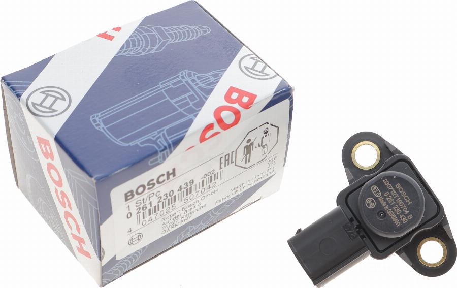 BOSCH 0 261 230 439 - Devējs, Pūtes spiediens ps1.lv