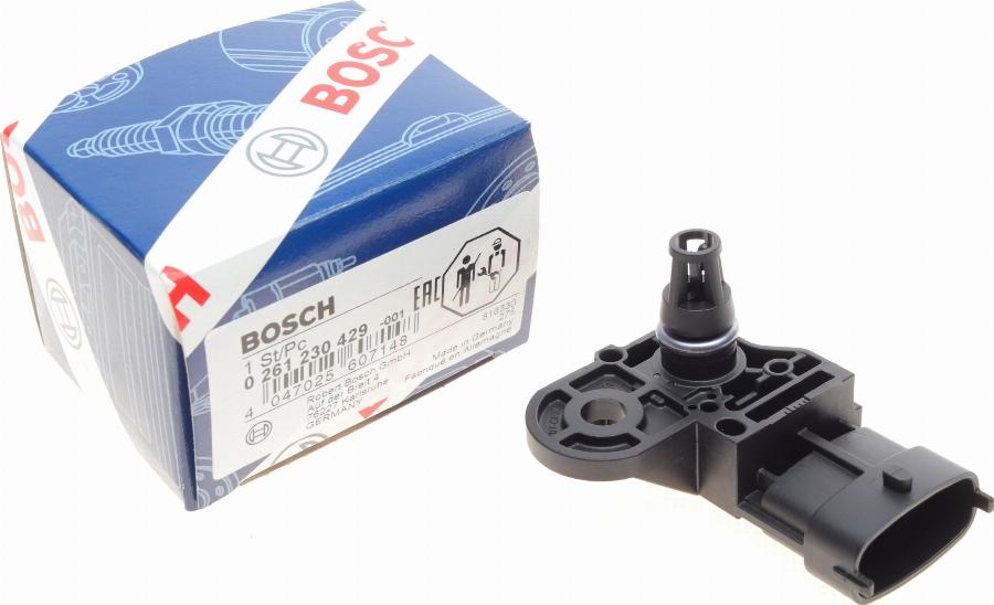 BOSCH 0 261 230 429 - Devējs, Pūtes spiediens ps1.lv