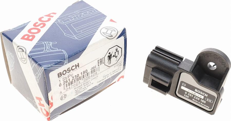 BOSCH 0 261 230 180 - Devējs, Spiediens ieplūdes traktā ps1.lv