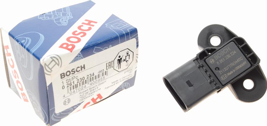 BOSCH 0 261 230 234 - Devējs, Pūtes spiediens ps1.lv