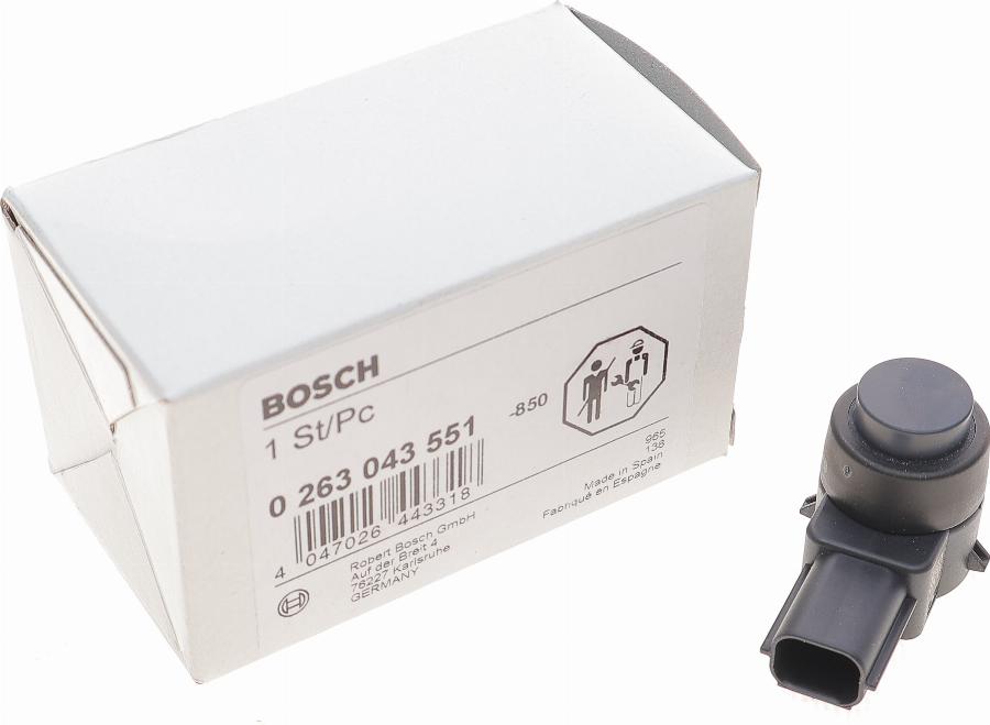 BOSCH 0 263 043 551 - Devējs, Parkošanās palīgsistēma ps1.lv