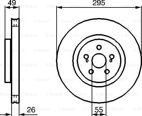 BOSCH 0 204 173 009 - Bremžu diski ps1.lv