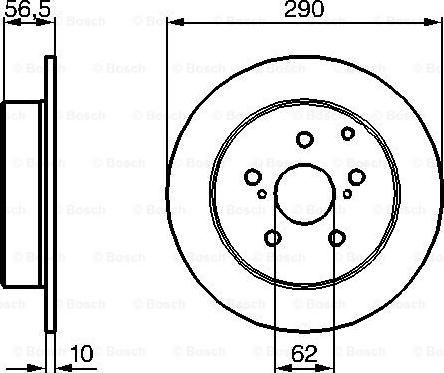 BOSCH 0 204 173 007 - Bremžu diski ps1.lv