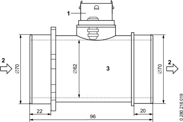 BOSCH 0 280 218 113 - Gaisa masas mērītājs ps1.lv