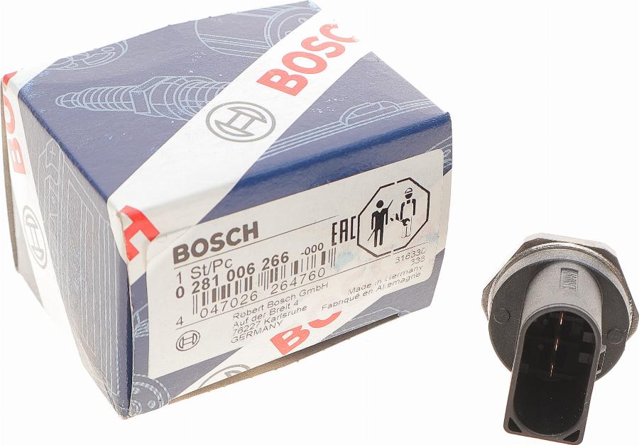 BOSCH 0 281 006 266 - Devējs, Degvielas padeves spiediens ps1.lv