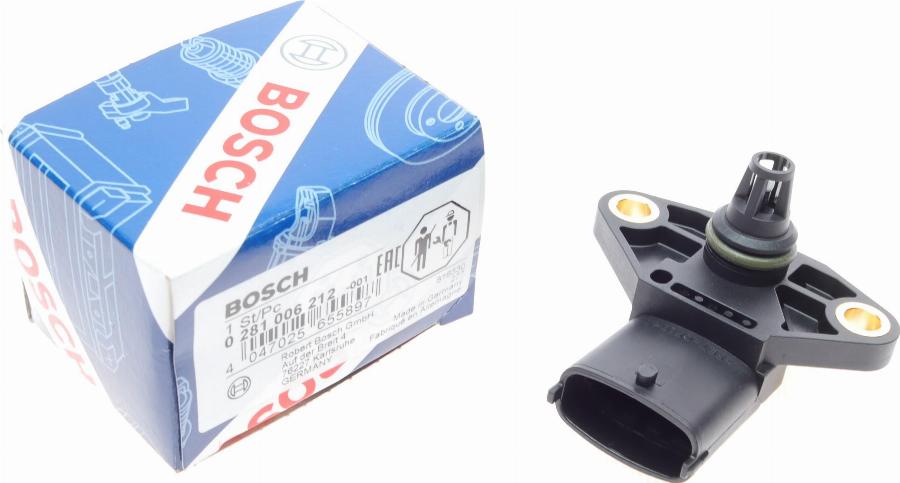 BOSCH 0 281 006 212 - Devējs, Pūtes spiediens ps1.lv