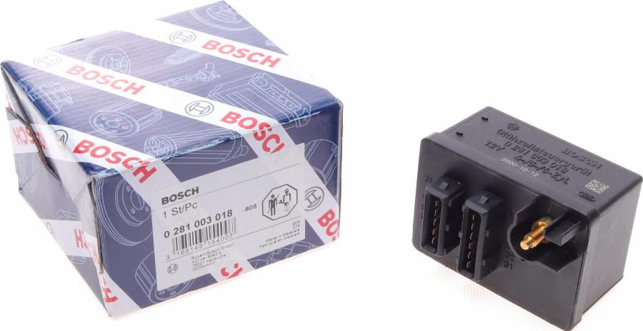 BOSCH 0 281 003 018 - Vadības bloks, Kvēlsveces darbības laiks ps1.lv